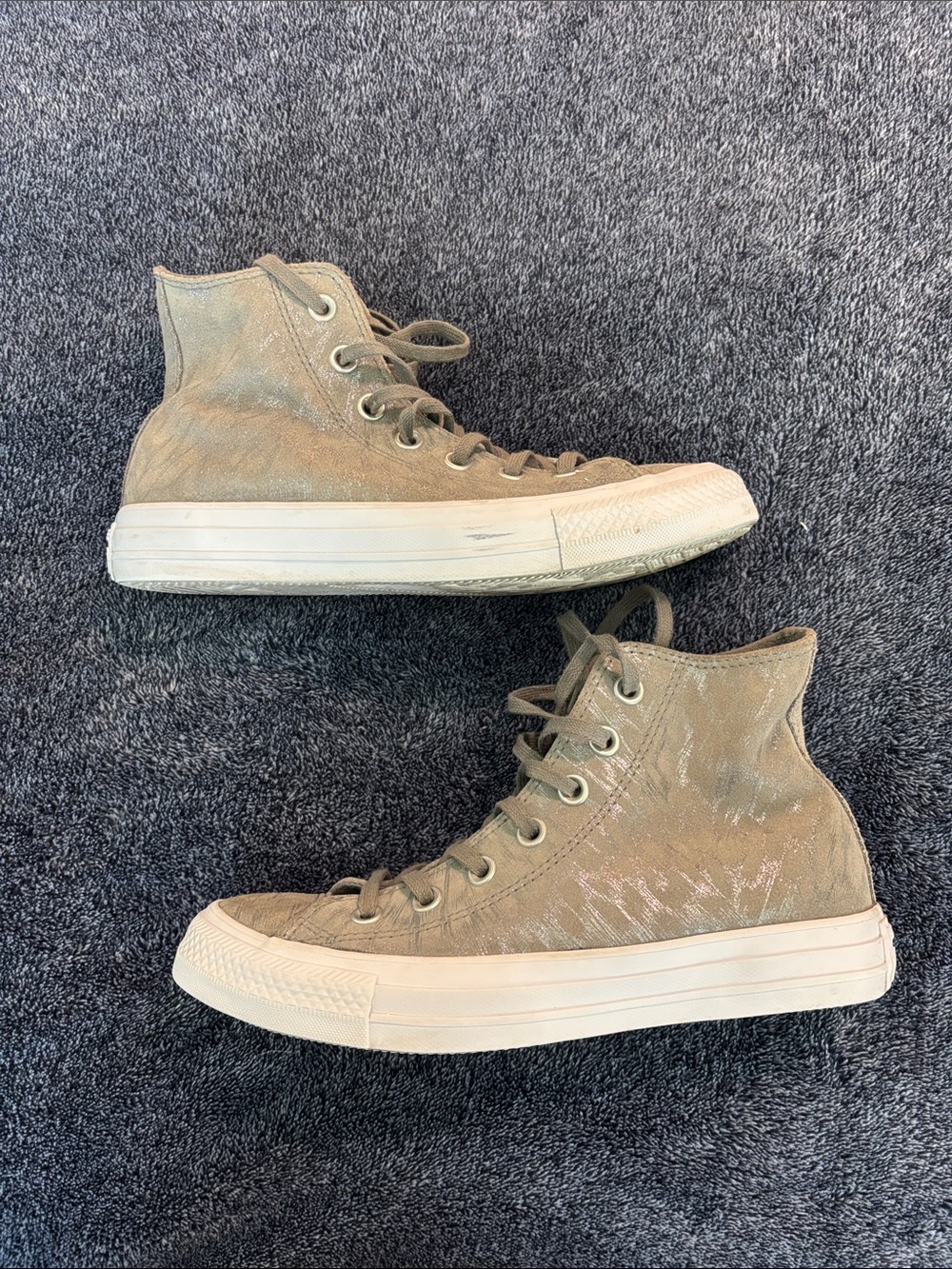 Women’s Gray Converse high tops